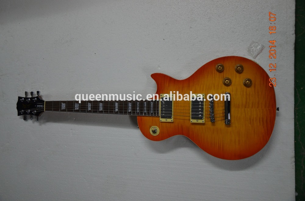 Grover tuner LP tiger top guitar Custom shop Factory supply