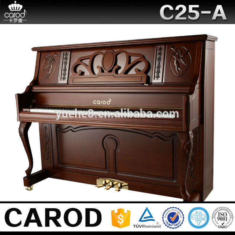 Solid wood mini upright piano with grade spruce soundboard&ffww hammer
