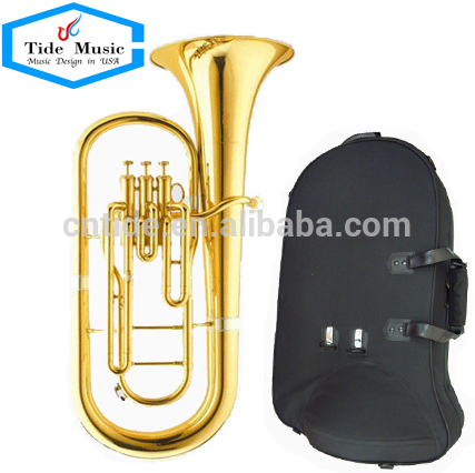 good quality 3 piston Euphonium gold lacquer