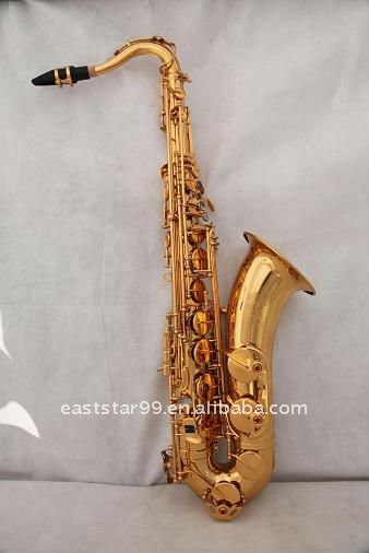 golden tenor saxophone