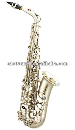brush silver alto saxophone