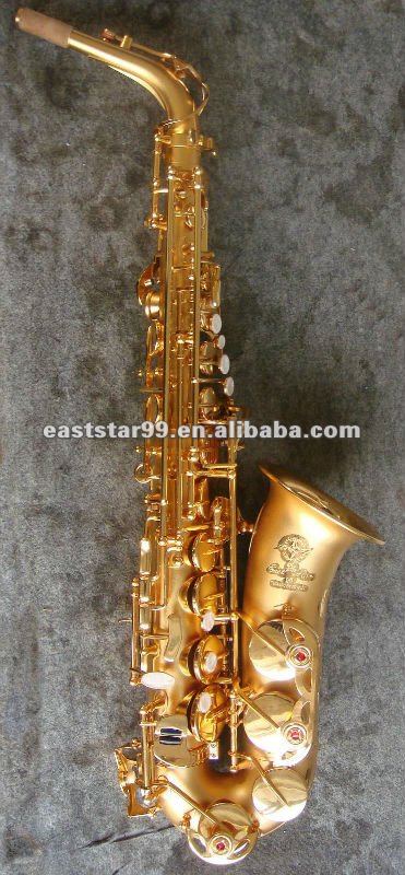 brush gold alto saxophone