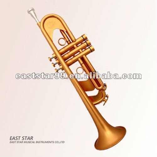 brush gold trumpet