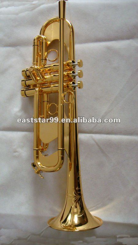 gold plated trumpet
