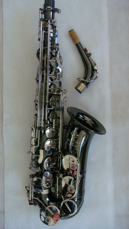 black nickel alto saxophone