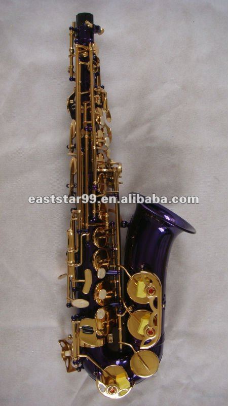 purple alto saxophone