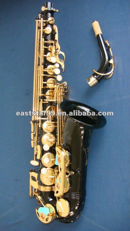 black lacquer alto saxophone