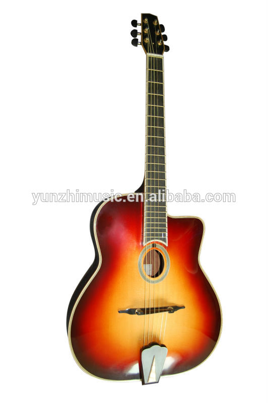 Mahogany wood handmade archtop gypsy guitar