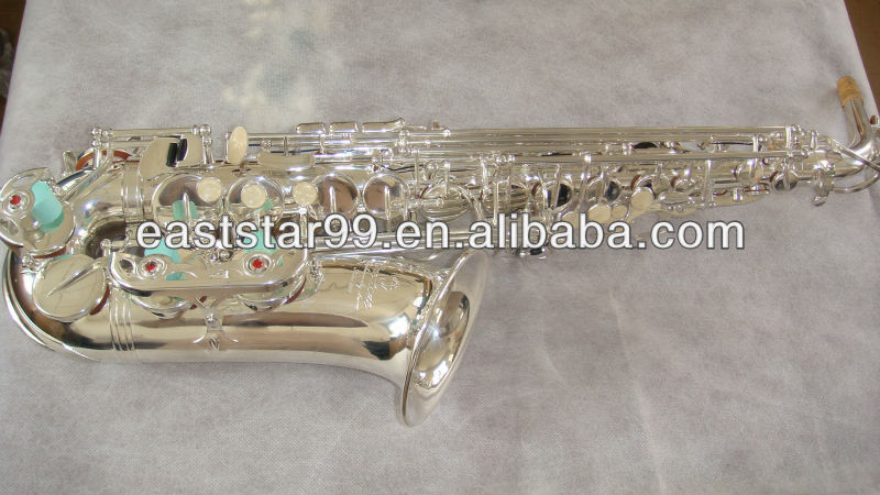 silver alto saxophone