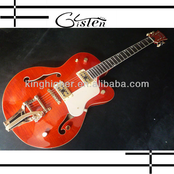 Jazz orange classical electric guitar TH-02