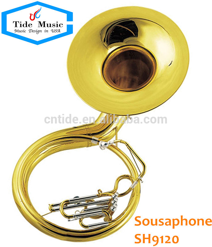 Sousaphone , tone C , gold lacquer