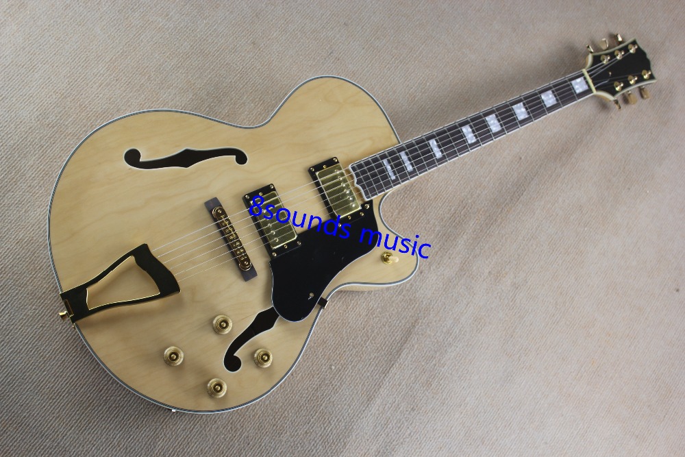wholesale jazz guitar electric guitar archtop L5 guitar natural color best quality Byron OEM guitar