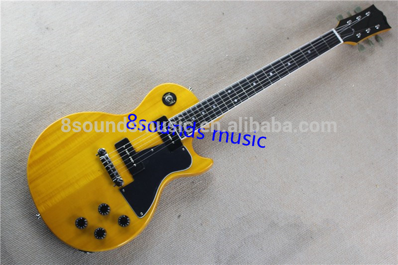 yellow JR LP style guitar wholesale electric guitar best quality Byron OEM guitar LP style GUITAR