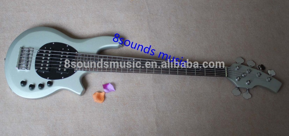 free shipping M model bass guitar factory custom active bass 6 string electric bass