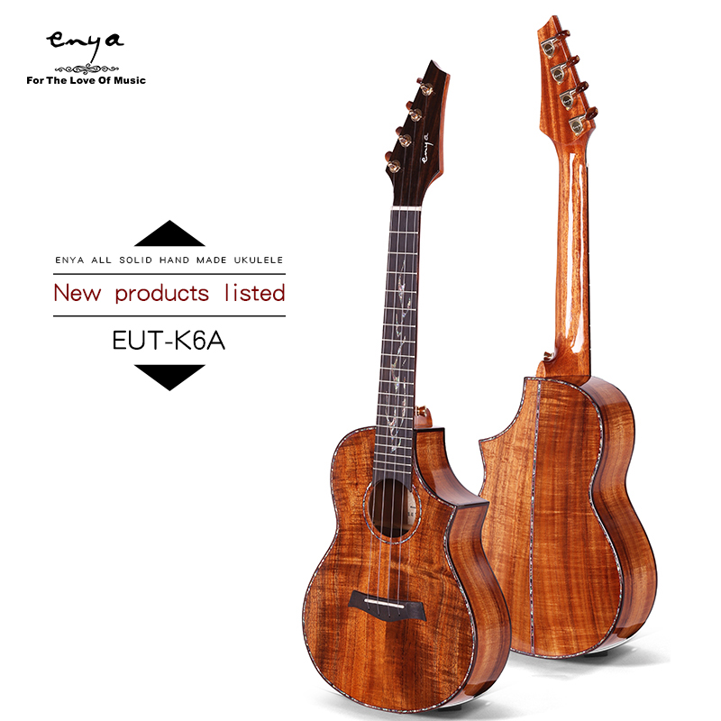 Enya EUT-K6A Full Solid Cutaway Hawaii Koa Ukulele