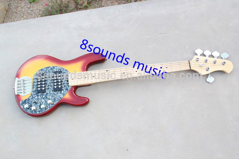 free shipping 5 string Electric Bass active pickup system bass guitar