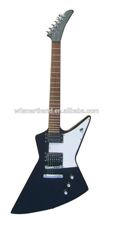 2015 hot sale special shape solid wood rosewood finger board electric guitar for christmas