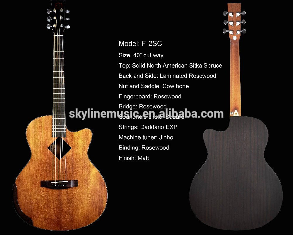41" handmade high quality acoustic guitars