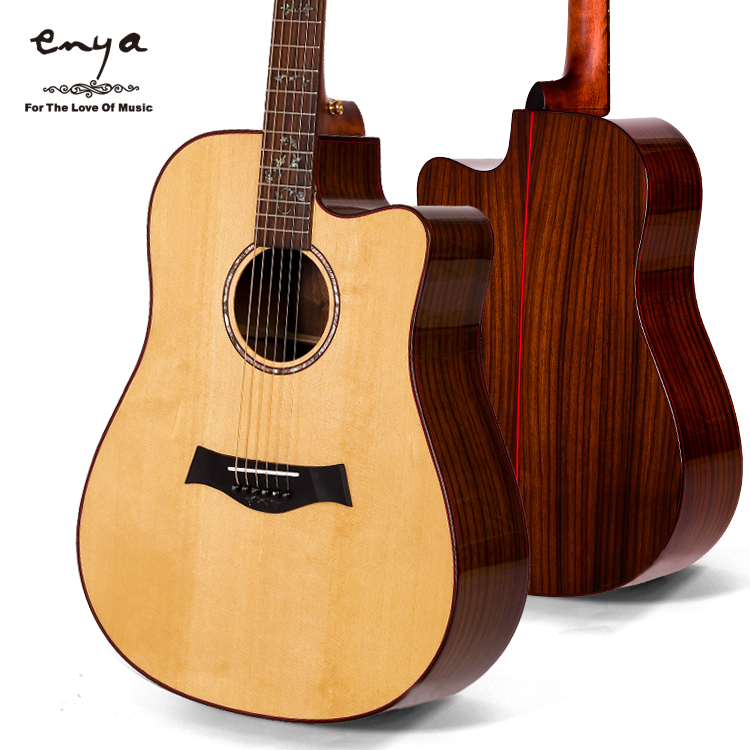 41'' best sales cutaway natural Acoustic guitar for beginners ED-510