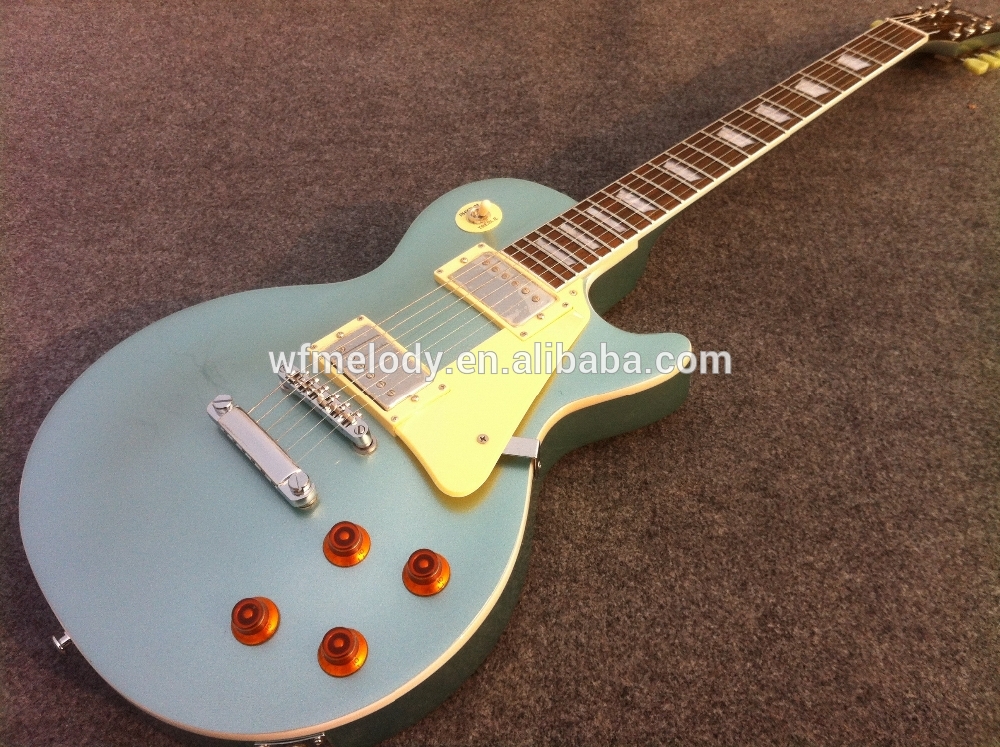 Melody hot selling Lp standard electric guitar with light blue color