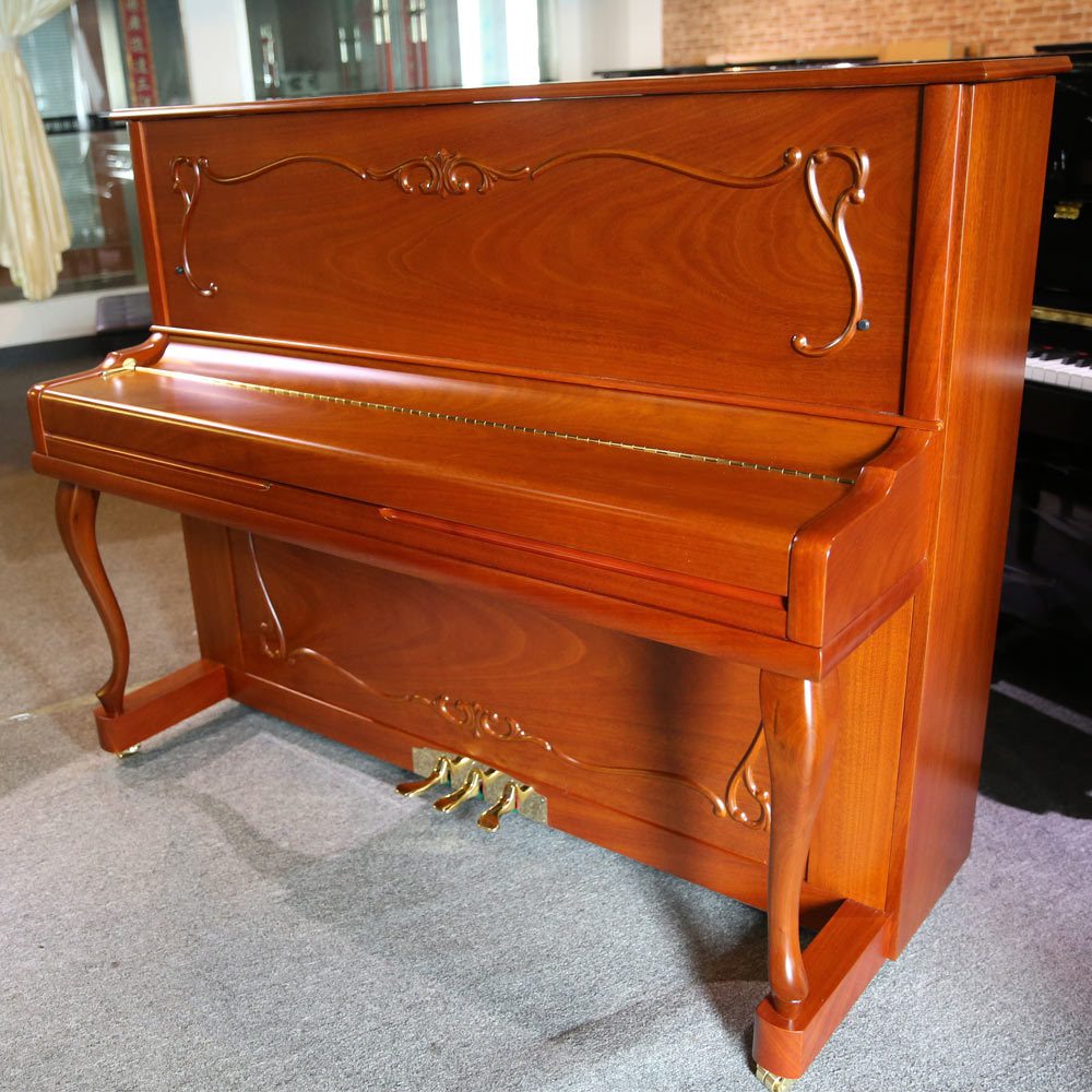 antique music instrument upright piano cover and piano bench