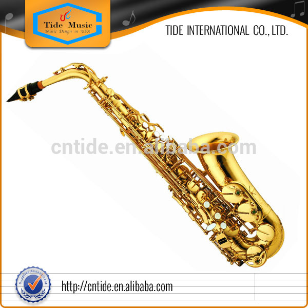 High quality Popular Grade Alto Saxophone Gold Lacquer