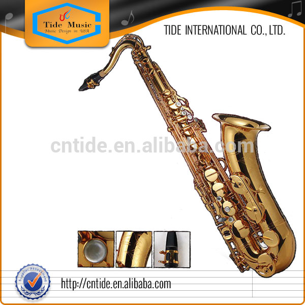 High Grade Tenor Saxophone Like selmer 54 Gold Lacquer