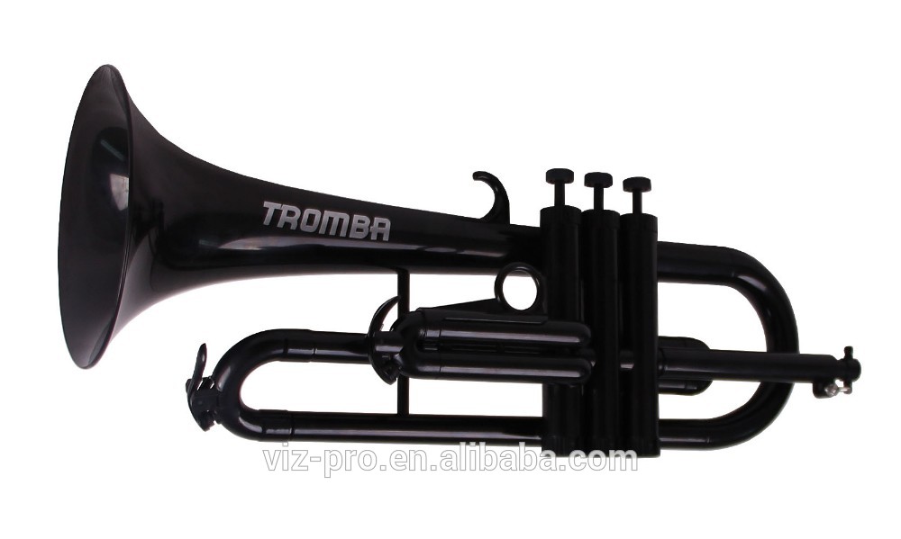 Tromba TF-BL Pro Professional Plastic BB Flugelhorn, Black