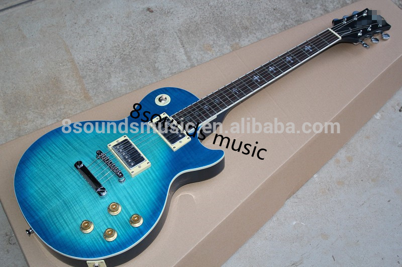 sky blue LP style guitar wholesale electric guitar best quality OEM guitar LP style GUITAR
