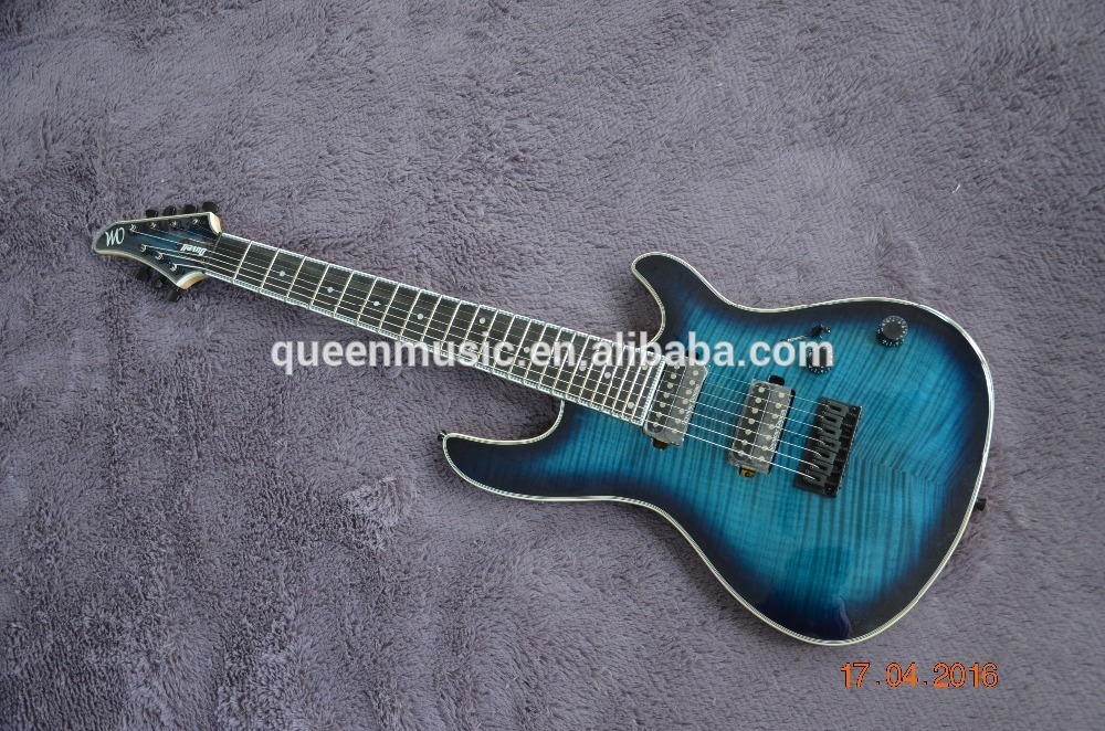mayones 7 string guitar Regius Custom Zero fret with stainless steel fret 24 Neck through OEM order acceppted