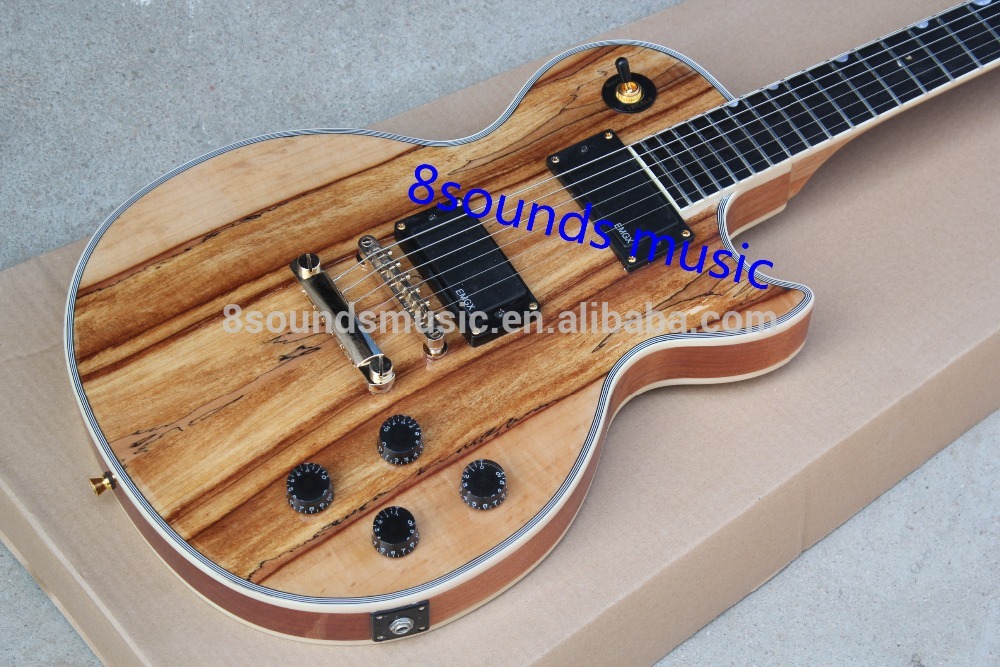 top quality LP style guitar wholesale electric guitar custom ebony fingerboard with nail inlay OEM is available