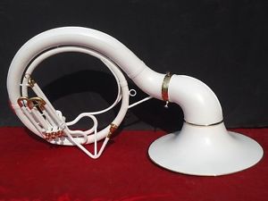 SOUSAPHONE TUBA WHITE COLORED 25'' BELL_BB PITCH PROFESSIONAL W/BAG&MP BRASSITEM