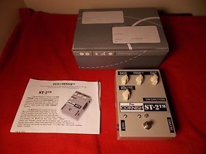 PETE CORNISH ST-2 TM OVERDRIVE BOOST CLASS A EQ BUFFER PEDAL, EXC+++ WITH MANUAL