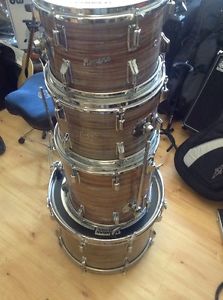 4 Piece Rogers 60's Pink Strata Holiday Drumset Virgin Bass Drum 60's Dayton