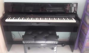 Roland Digital Piano DP990RF with leather stall