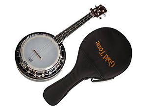 GOLD TONE Banjolele-DLX deluxe resonator Banjo UKULELE new UKE w/ GT Gig Bag