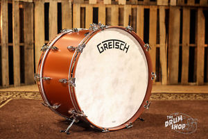 GRETSCH DRUMS Broadkaster Bass Drum 14x24 Satin Copper (Vintage Build)