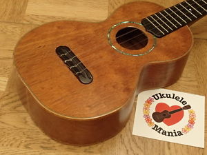 William King Ribbon Mahogany Concert with Curly Koa Binding #1690