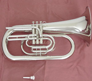Professional JINBAO Silver Nickel Marching Euphonium Bb Keys Horn With Case