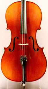 Old, Antique, Vintage Cello lab. Mathias Thoma 1977