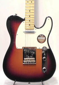 Free Shipping Used Fender American Standard Telecaster 3-Color Sunburst M