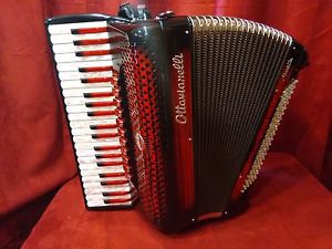 New Red Olive Ottavianelli Super Musette Piano Accordion LMMM 41 120