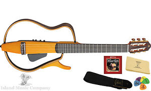 Yamaha SLG130NW Silent Acoustic Electric Guitar Light Amber Brust Finish