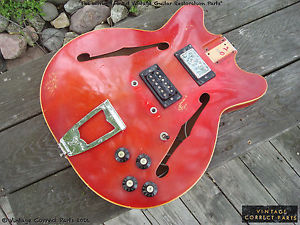 Vintage 1966 Fender Coronado II Project Body 1967 Dakota Red - Stratocaster Tele