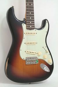 Free Shipping Used Fender Road Worn 60s Stratocaster 3-Color Sunburst