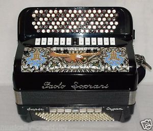 Paolo Soprani Super Organ 6 Row Button B-System Accordion Cassotto + + + + +