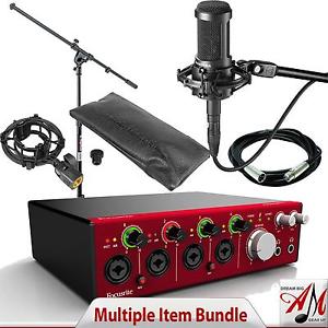 Focusrite Clarett 4PRE + FREE AT2035 Mic, Stand, & Cable ** BUNDLE's SAVE ! **