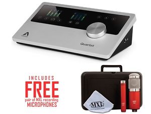NEW Apogee Quartet USB audio interface plus FREE MXL recording Microphones!