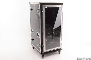 WhisperRack 24-Space Quiet Rack Shock Mount Iso Box ATA Road Flight Case #23987