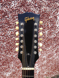 1966 Gibson B25-12N Guitar 12-string with natural spruce top NICE!